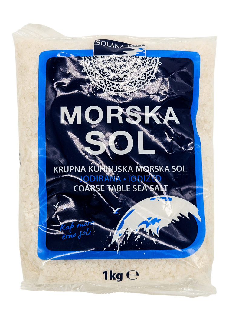 Krupna morska sol - 1 kg, PVC vrećica - Slika 3