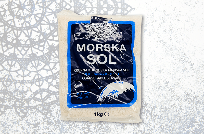 Krupna morska sol - 1 kg, PVC vrećica
